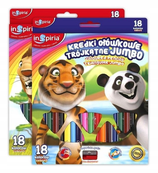 Kredki Trójkątne Jumbo 18 Kol Inspiria Schemat