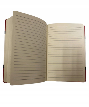 Notes A5 Czerwono-Biały Linia Skóropodobny 3Z