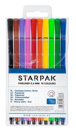 Cienkopis 0.4Mm 10 Kol Etui Starpak