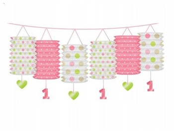 Girlanda Z Lampionami Roczek, Mix, 3,6M Partydeco