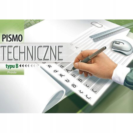 Ćwiczymy Pismo Techniczne Proste Typ "B" Kreska