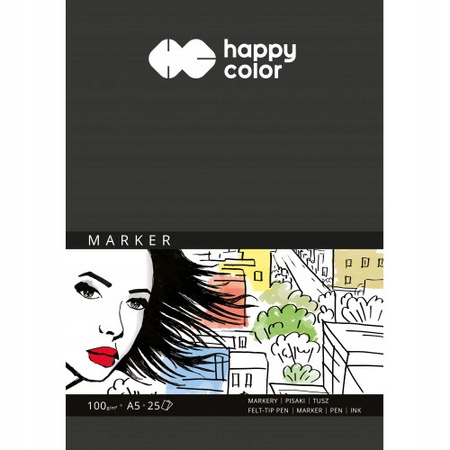 Blok Szkicowy Młody Artysta, A4, 50 Ark, 90G, Happy Color