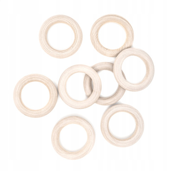 Drewniane Kółko Do Makramy 45Mm 8 Szt Dpcraft