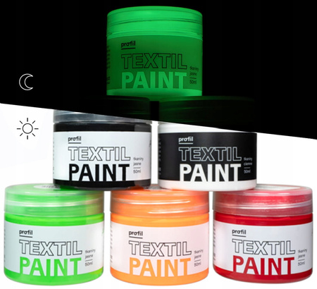 Zestaw Farb 6X50Ml Do Jasnych Tkanin Rebel Set Zest_6X50_Tj_Rebel Paint-It