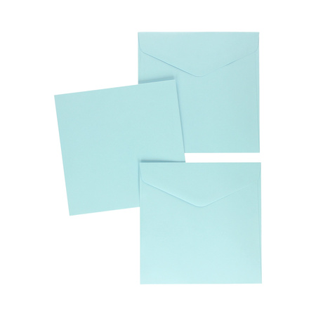 Koperta 160x160 Gładki Niebieski Sat Galeria Papieru