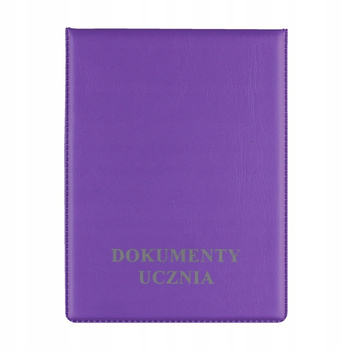 Okładka Na Dokumenty Ucznia Pion Fioletowa 11-05 Biurfol