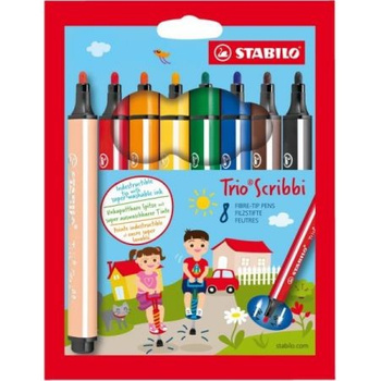 Pisaki Trio Scribbi 8 kol 368/8-1 Stabilo
