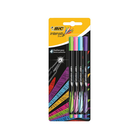 Cienkopisy Intensity Fine Mix 4 Kolory Bic