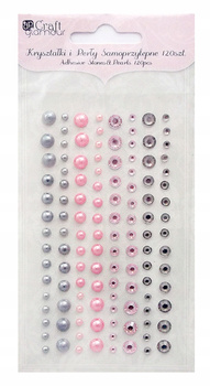 Kryształki I Perły Samoprzylepne , 120 Szt. Modern Chic Dpcraft