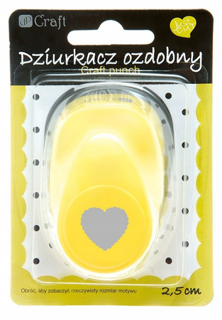 Dziurkacz Ozdobny 2,5 Cm Serce Falbanka Dpcraft