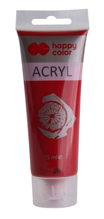 Farba Akrylowa 75Ml , Karminowy, Happy Color