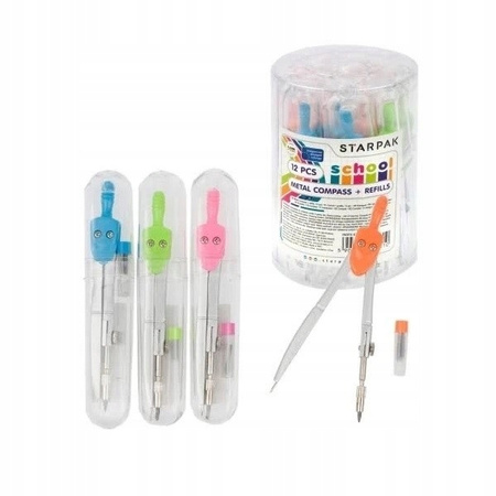 Cyrkiel Metal+Grafit Etui Starpak, 1 sztuka qx