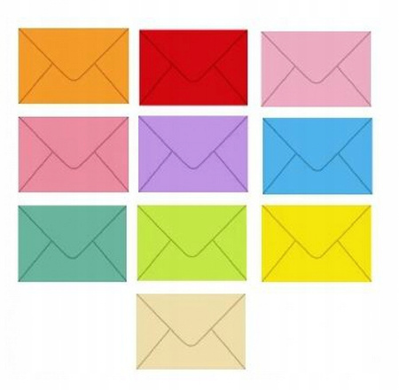 Koperta C6 Kolor Mix 1 szt Pol-Mak (qx)