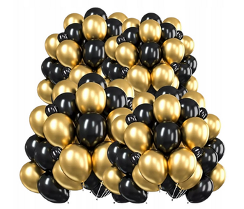 balon nadruk ''100 lat black/gold b141