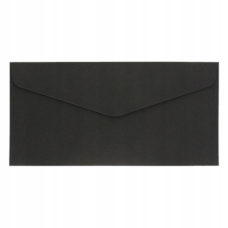 Koperta Dl Gładki Czarny K Galeria Papieru