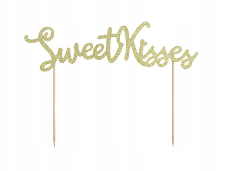 Topper Na Tort Sweet Love - Sweet Kisses Partydeco