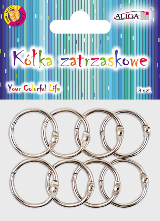 Kółka Zatrzaskowe Ph-8848 Metalowe, Rozm. 2,5cm, 8szt. Aliga