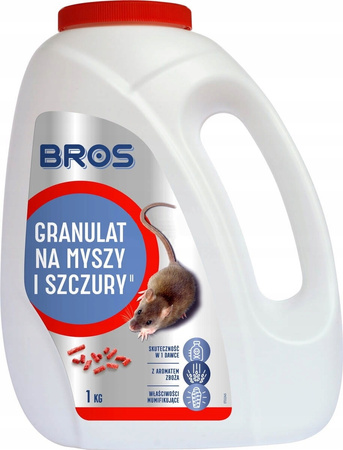 Granulat Na Myszy Szczury 1KG. Bros