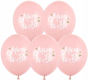 Balony 30 Cm, Mom To Be, Pastel Pale Pink Partydeco
