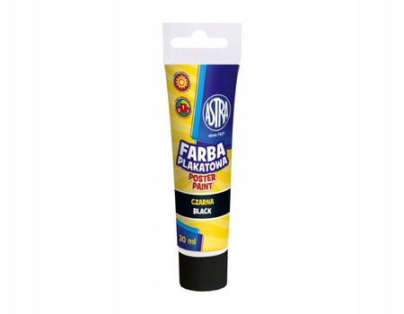 Farba Plakatowa Tuba 30 Ml - Czarna Astra