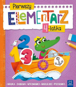 Pierwszy Elementarz 4-Latka. Nauka, Zabawa, Wycinanki, Naklejki, Piosenki Aksjomat