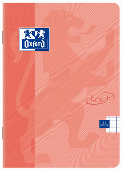Zeszyt A4/60K Kratka Touch Pastel Koral Oxford
