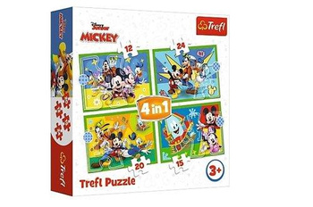 Puzzle 4w1 Wśród Przyjaciół Trefl