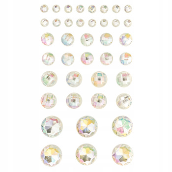 Kryształki Samoprzylepne 40 Szt Opal Dpcraft
