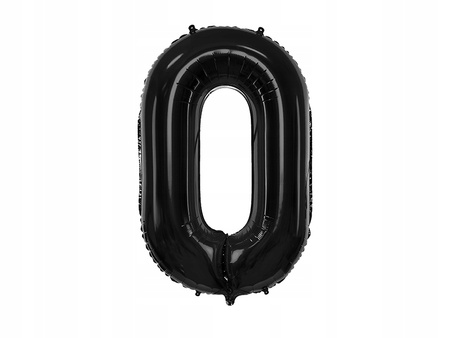 Balon Foliowy Cyfra "8", 86cm, Czarny Partydeco