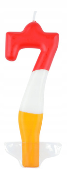 Świeczka Cyferka - Kolor Nr 7 1Szt. 10.5Cm Arpex