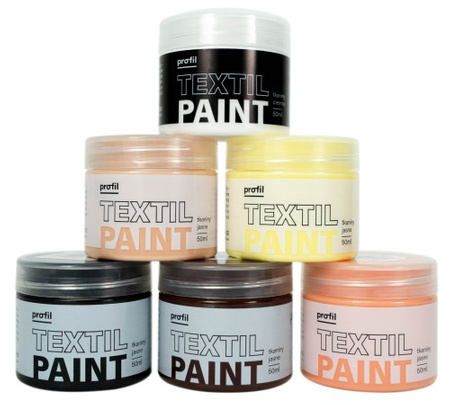 Zestaw Farb 6x50ml Do Jasnych Tkanin - Human Touch 6x50  Paint-It