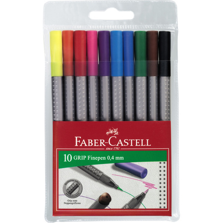 Cienkopis Grip 10Szt Faber-Castell