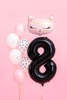 Balon Foliowy Cyfra "8", 86cm, Czarny Partydeco