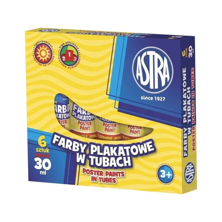 Farba Plakatowa Tuba 30 Ml - Żółta Astra