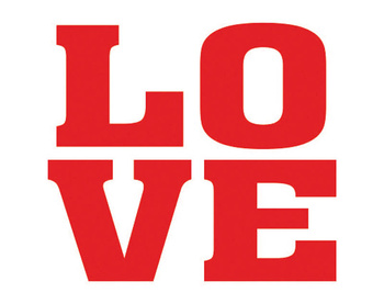 Naklejki Na Buty Love (1 Op. / 2 Szt.) Partydeco