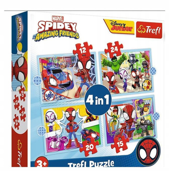 Puzzle 4w1 Ekipa Spidey'a Trefl