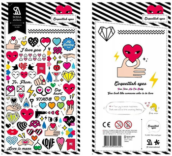 Naklejki ozdobne Zalotne serca Suatelier