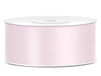 Tasiemka Satynowa, C. Pudrowy Róż, 25Mm/25M, 1Szt. Partydeco