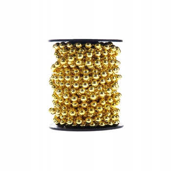 BN-Łańcuch Z Koralami Na Szpuli Złoty Arpex