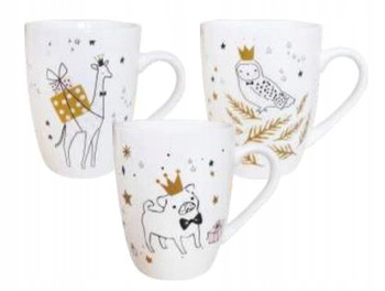 Kubek 340 Ml Biało Złoty Incood