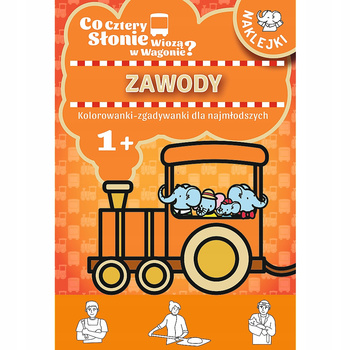 Co Cztery Słonie Wiozą W Wagonie? Kolorowanki-Zgadywanki Dla Najmłodszych Zawody Trefl