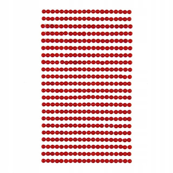 Perełki Samoprzylepne 4 Mm, 440 Szt. Red Dpcraft