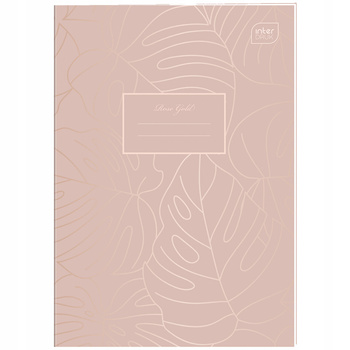Zeszyt A4 60 Kratka 70g Metallic Rose Gold Interdruk
