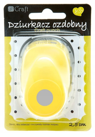 Dziurkacz Ozdobny 2 5cm Koło 2 (2 5 Cm) Dpcraft