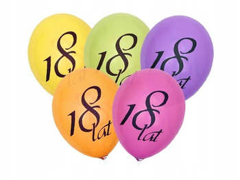 Balony 30Cm, 18Th Birthday, Metallic Mix Partydeco