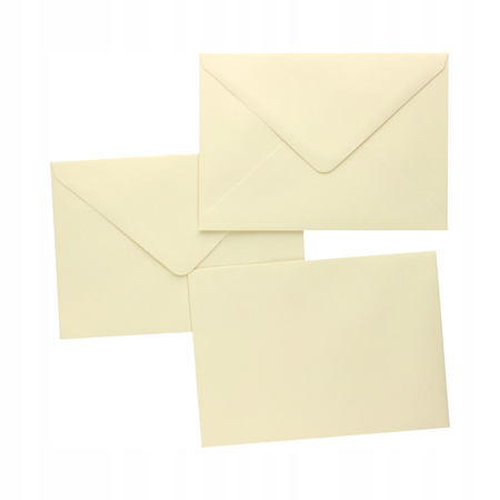 Koperta B6 Gładki Jasny Krem 120 Galeria Papieru