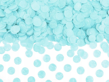 Konfetti Kółka, Jasny Błękitny, 15g Partydeco