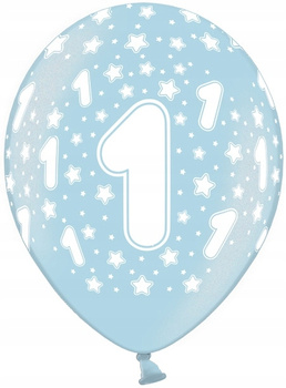 Balon Nadruk "1 B" B156 5szt Mktrade