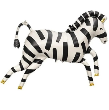 Balon Foliowy Zebra, 115X85 Cm, Mix Partydeco