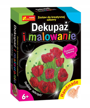 Handmade - Dekupaż I Malowanie. Czerwone Tulipany Ranok